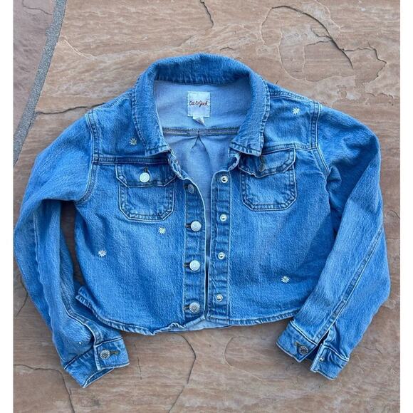 Cat and Jack Girls Jean Jacket size L 10/12 - Picture 1 of 3